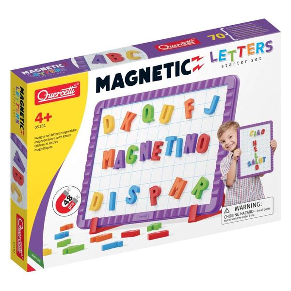 Quercetti Magnetino: Magnetic Letters Starter Set