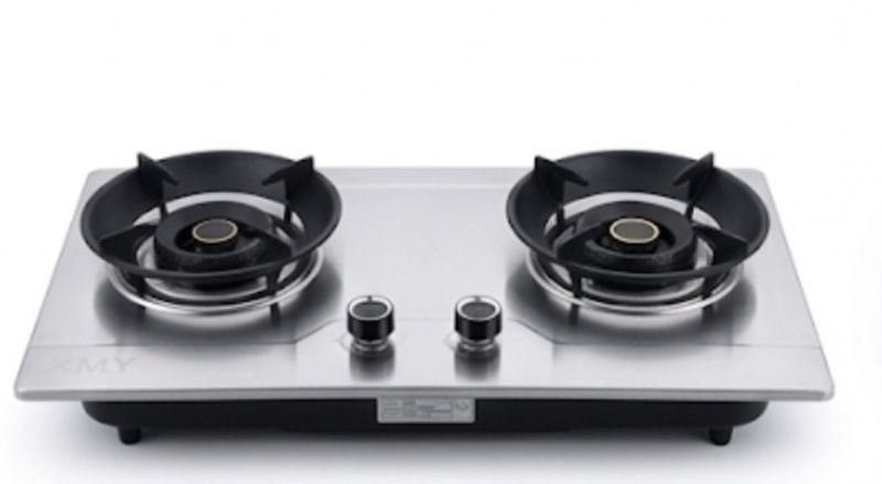 Stainless Steel Double Burner Gas Stove