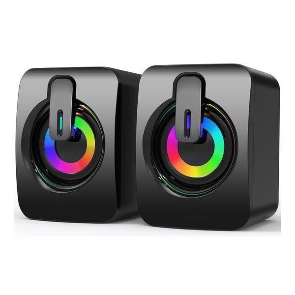 Desktop Computer Speaker 2.0 Multimedia Desktop RGB Sound System