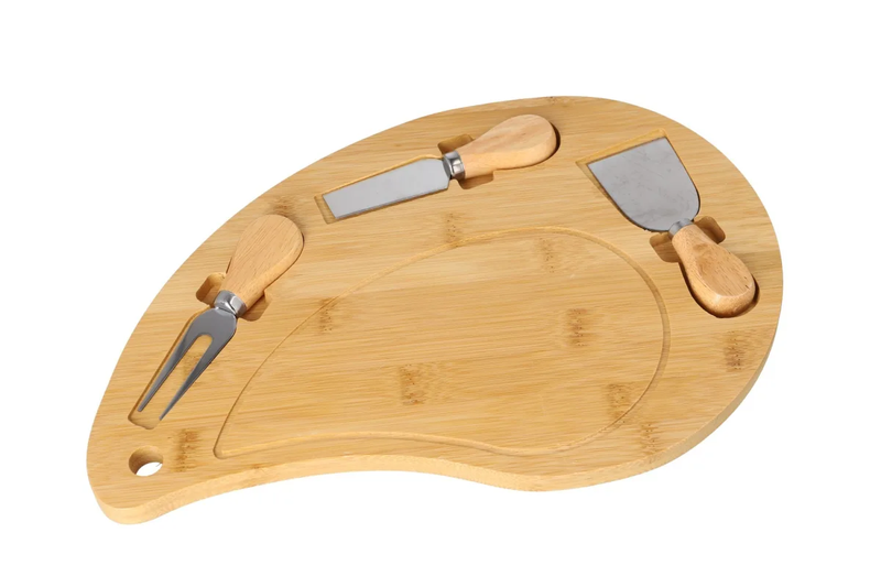 Bamboo Cheese Serving &amp; Cutting Board Set 36.1cm 4Piece