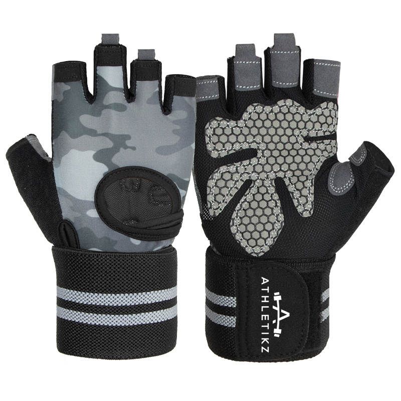 Atheltikz Gym Gloves/ Lifting Gloves - Padded - Wrist Strap Secure - Grey, Shop Today. Get it Tomorrow!