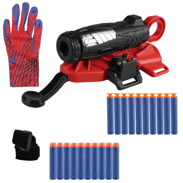 Spider Web Wrist Launch Foam Bullet Shooter with Bullets