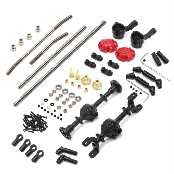 for Wpl C14 C24 Metal Front Rear Axle and Drive Shaft Kit