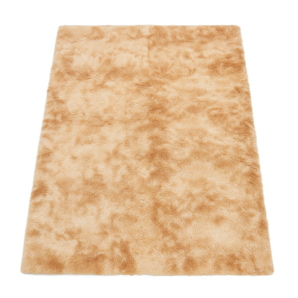 Large Khaki Fluffy carpet rug for home and office