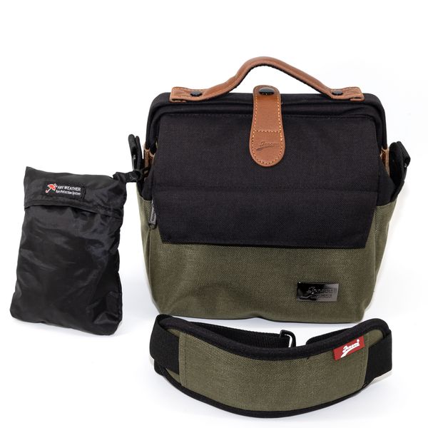 Jenova Urban Legend Professional Shoulder Sling Bag Black &amp; Green-61132BKGN