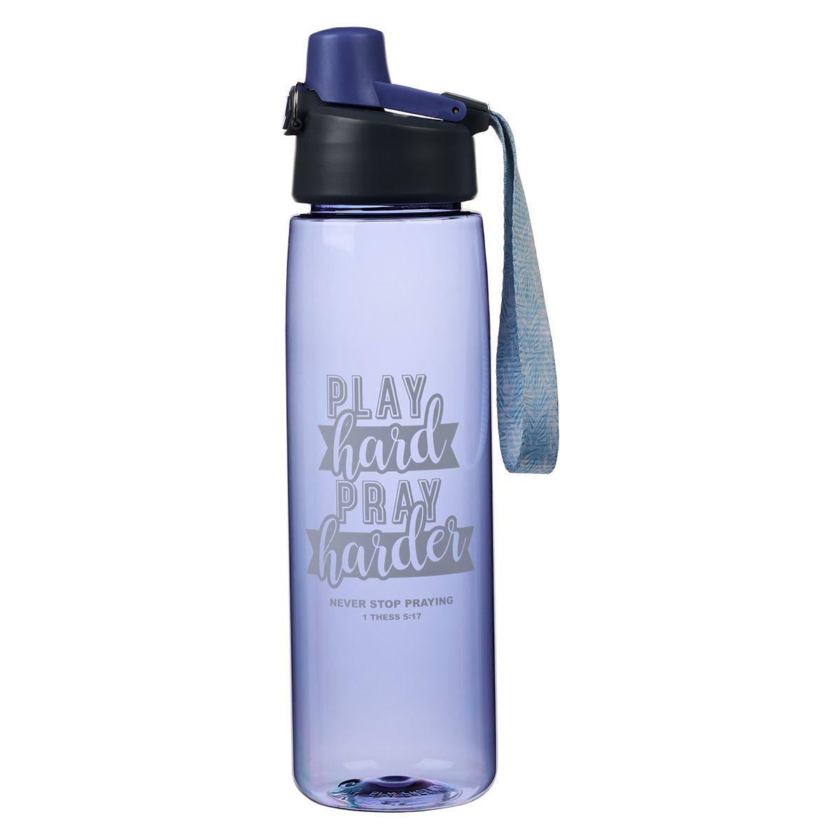 Plastic Water Bottle - Play Hard, Pray Harder | Shop Today. Get it ...