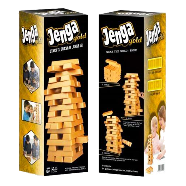 Zazo Jenga-gold stacking tower game