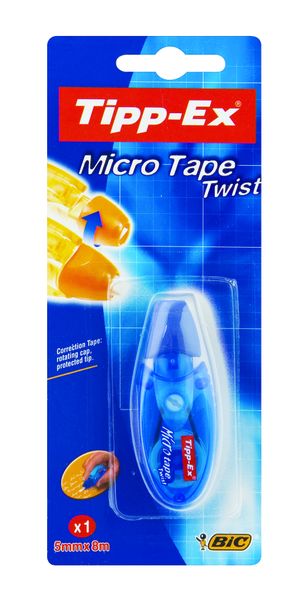 Tipp-Ex Microtape Twist 8m, Pack of 1 - Ultra compact size.