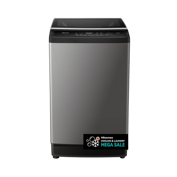 Hisense 14Kg Top Loader Washing Machine with LED Display-Titanium Grey