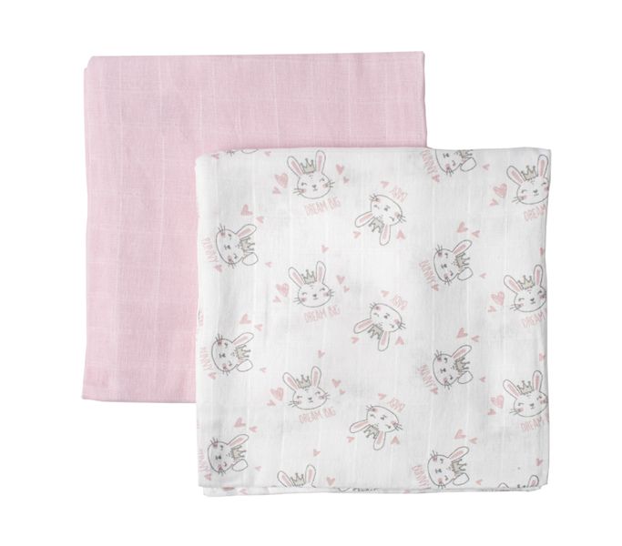 Baby Bunny 2PK Muslin Blanket