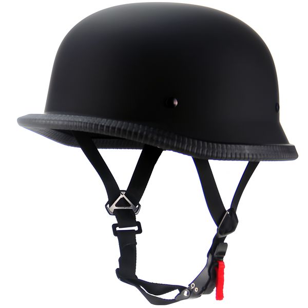 Motorcycle Helmet German Style Skull Cap Helmet Adult Open Face Half Helmet