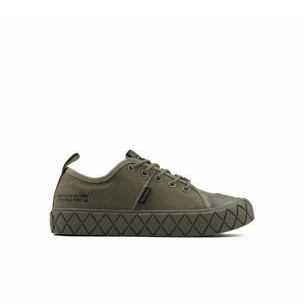 Palladium Ace Kids Lo Supply - Olive Night