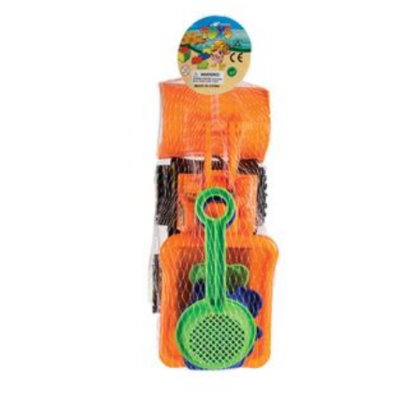 Plastic Beach Toy Truck With Accessories- Pack Of 2