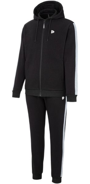 Donnay - Men's Fleece Tracksuit - Black and Grey - Parallel Import