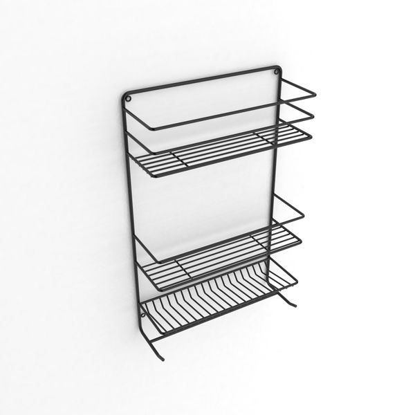 Steelcraft - Shower Organiser - Matt Black