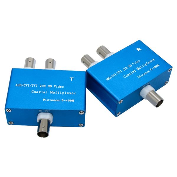 1080P AHD/CVI/TVI / 2CH HD Video Coaxial Multiplexer