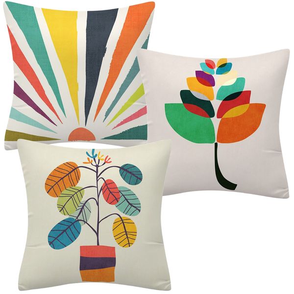 Home Decor Sofa Cushion Cover Colourful Set of 3(45cm)