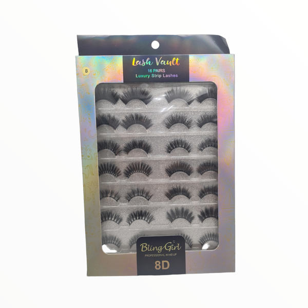 Bling Girl Lash Vault 8D Strip Lashes (A)