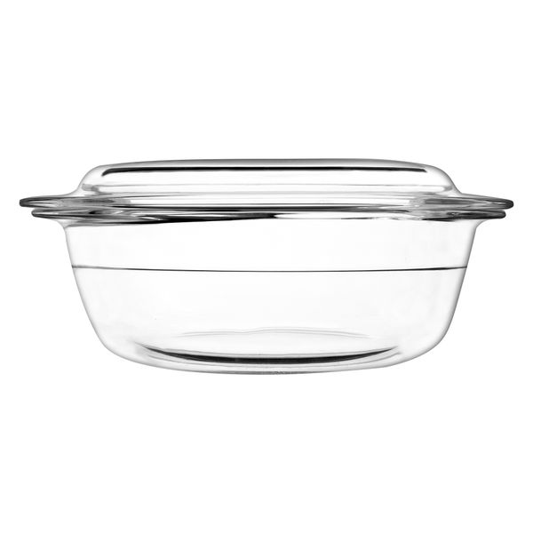 Consol Cordoba Round Glass Casserole with Lid, 1.4 L