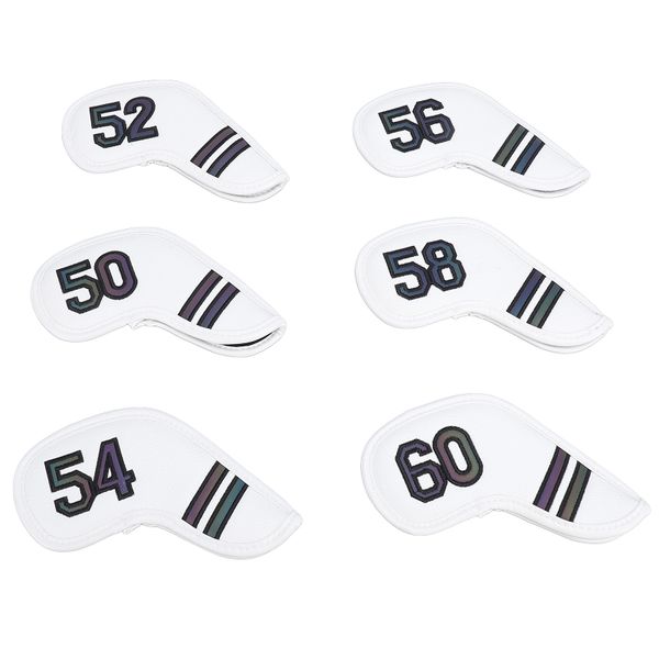 6 Pieces clear-number iron covers - PU leather set