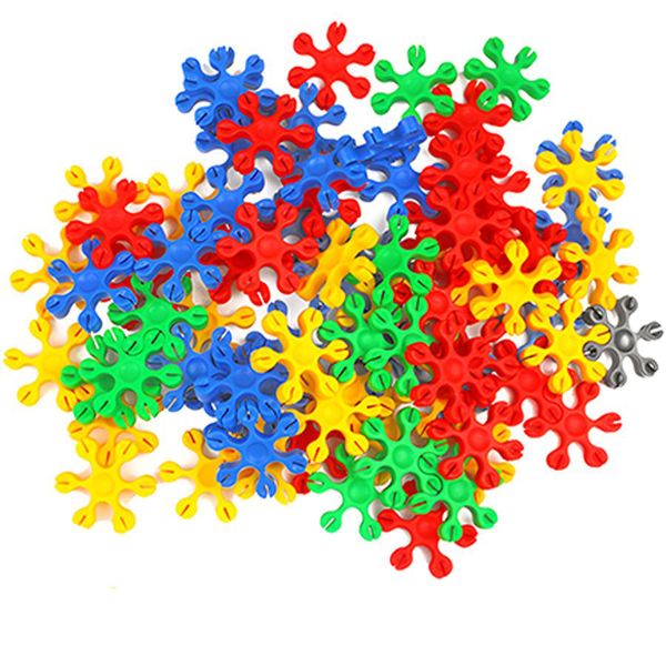 Interlocking Snowflake Arms Stem Educational Building Block