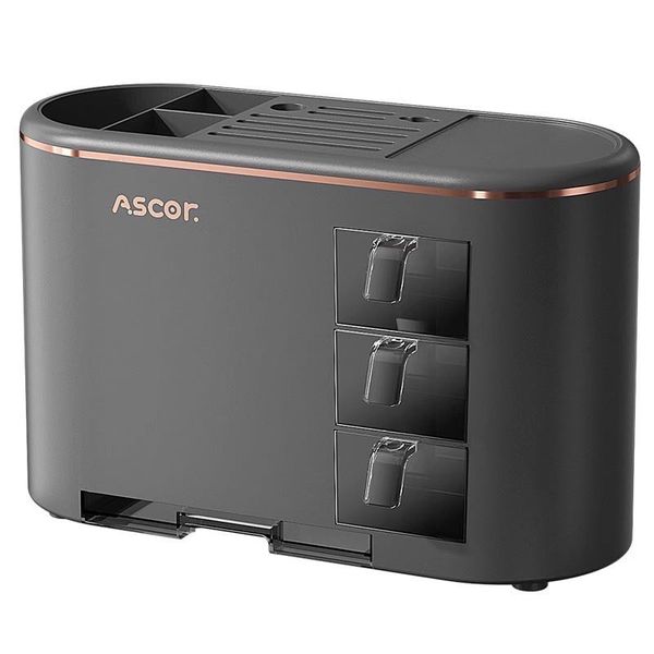 Ascor All-in-one Kitchen Knife Utensil Rack Spice Cutlery Organizer