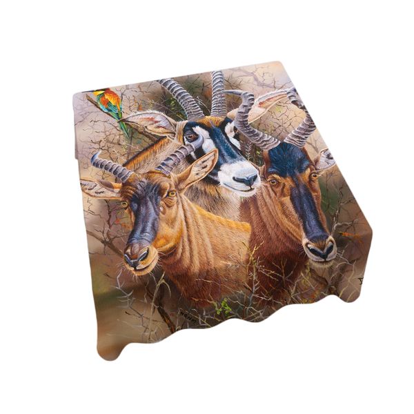 The Plains Roan By Delene Lambert Square Tablecloth