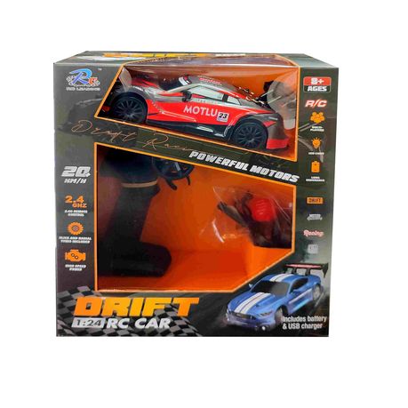 RC Leading 1/24 R/C Nissan Drift Car 20km/h (20cm) - Battery & USB