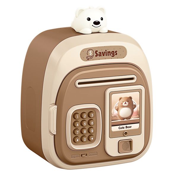Kids ATM Fingerprint Password Lock Money Box