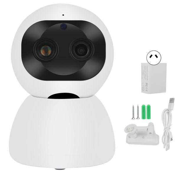 1080P PTZ WiFi Dual Lens Security Cam: Motion, 2 - Way Audio, Night Vision