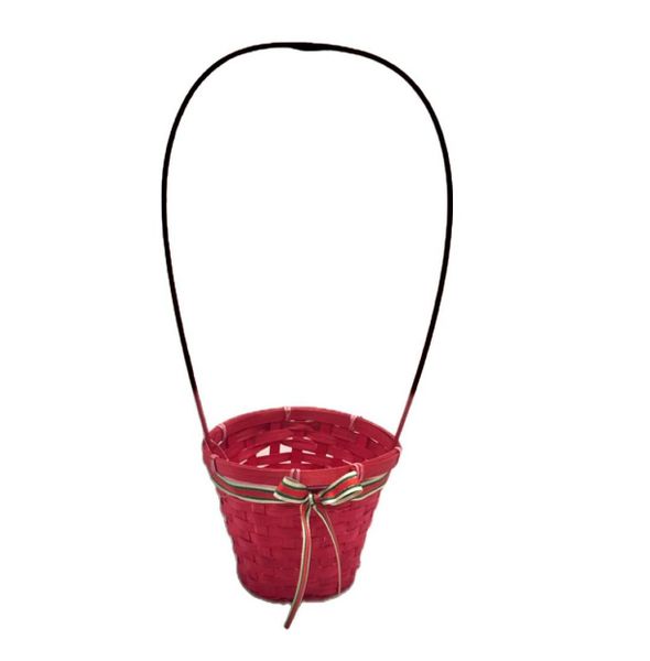Round Posy Long Handle Basket 15cm