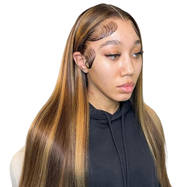 VSP 22In Piano Color Highlight Ombre 13x4 Lace Front Wig - Brazilian Hair