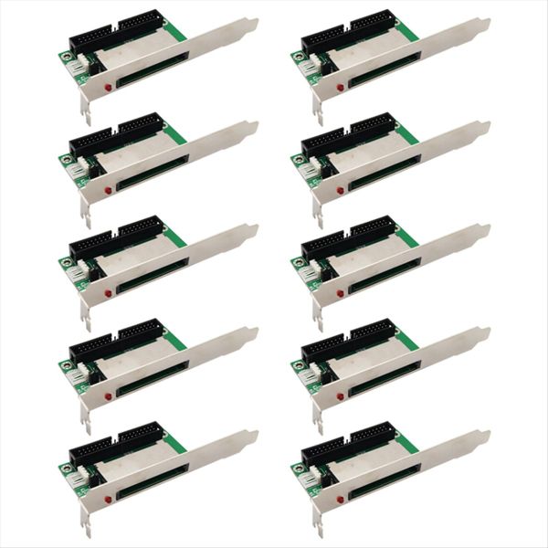 10 Pcs 40-Pin Cf Compact Flash Card To 3 5 Ide Converter Adapter