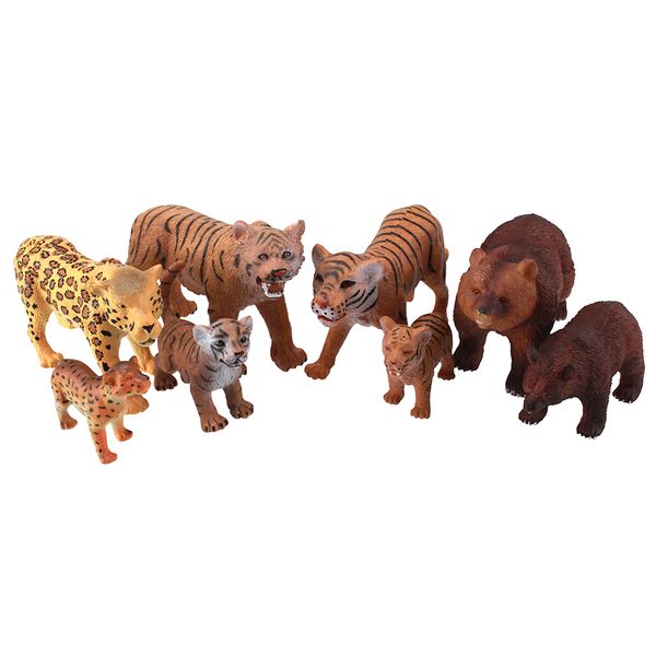 National Geographic Jungle Predators &amp; Cubs 8 Pieces