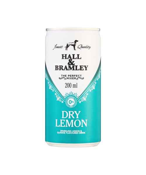 Hall &amp; Bram Dry Lemon Can 200ml x 24