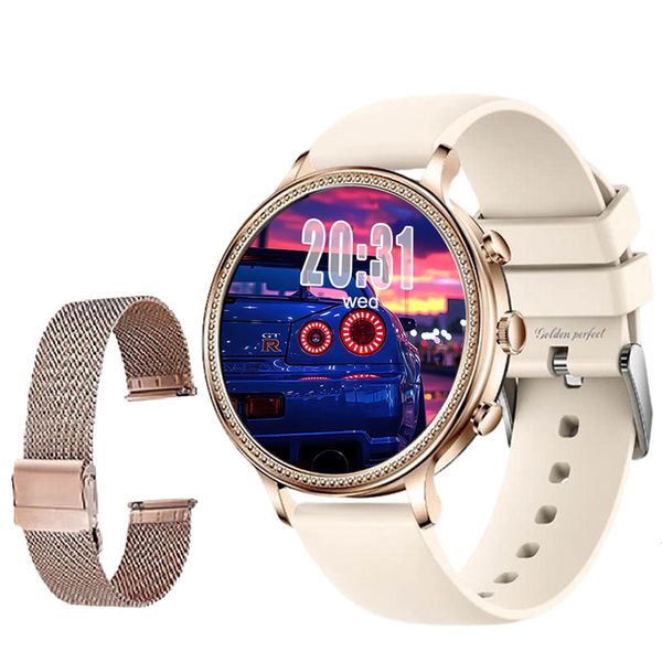 Elegant Smartwatch for Women with 1.39" HD Round Screen &amp; Dual Straps