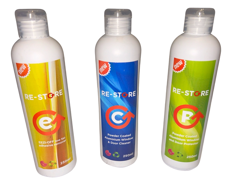 Powder Coated Aluminium Re-Store Adhesive Remover, Cleaner &amp; Protector