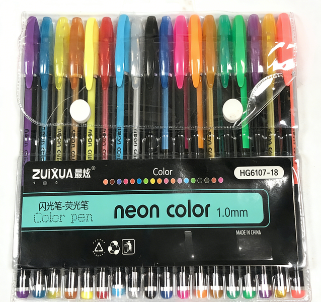 18pcs Color Pens and Highlighters, Suitable for Hand-Painted Newspapers