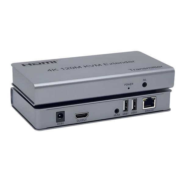 4K HDMI Extender - 120M KVM Over Cat6 Cable