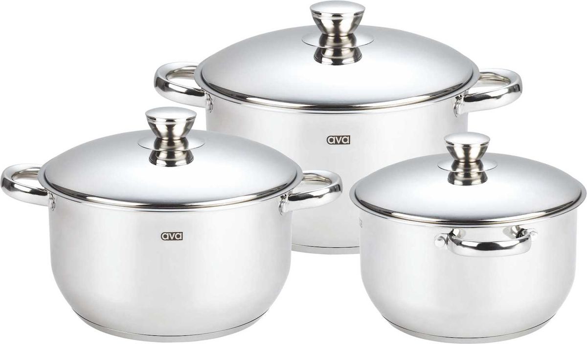 AvaKitchenworks 6 Piece Stainless Steel Cookware Set Buy Online in