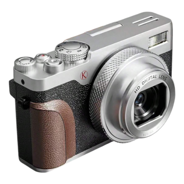 NBD-Digital Vlogging Camera With 180 Flip Screen &amp; Digital Zoom 16x-Silver