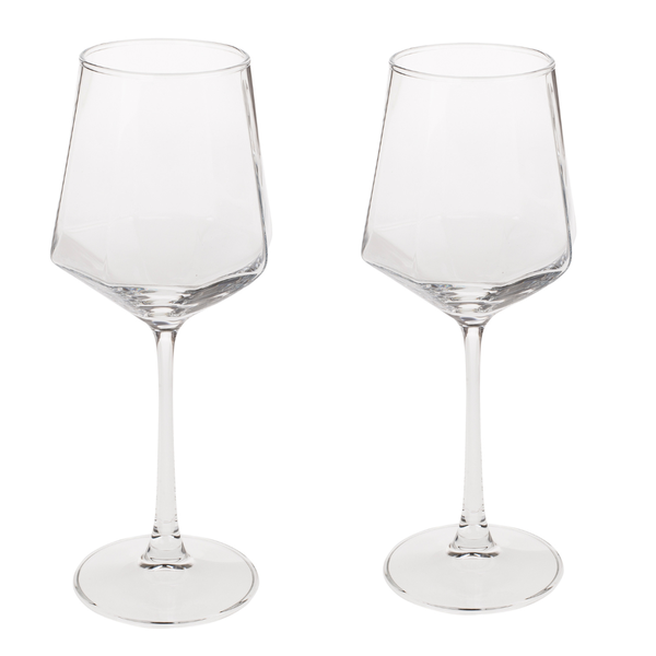 Diamond Wine Glasses Set