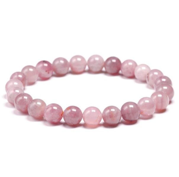 Rose Quartz Love, Bliss &amp; Joy Bracelet - 8mm