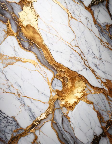 Canvas Home Decor Wall Art - White marble 1