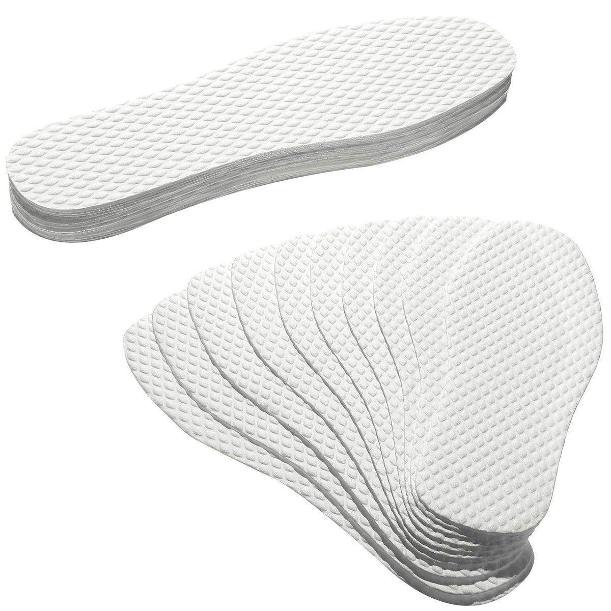 10 Pairs Disposable Shoe Liners - Breathable Wood Pulp Insoles