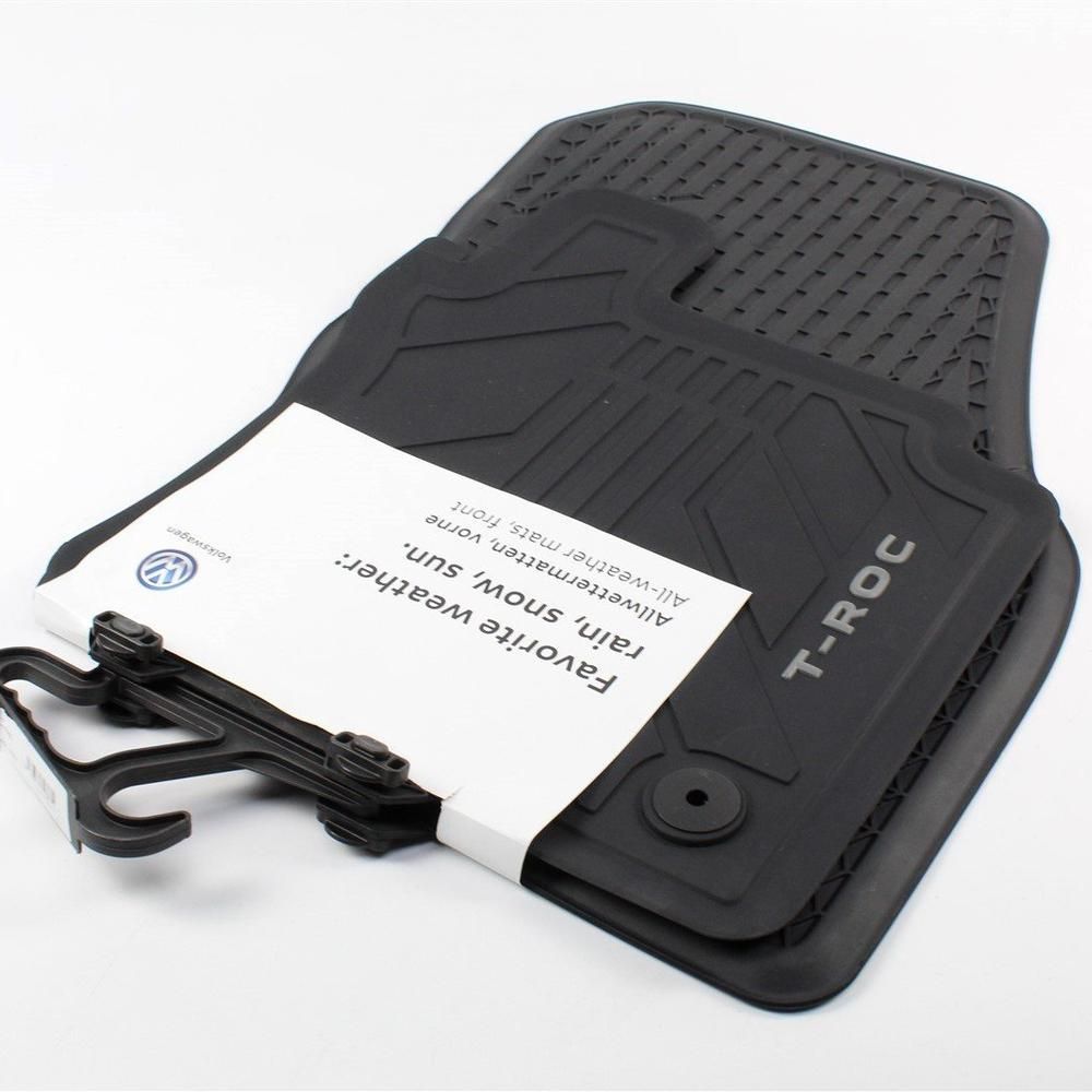 Genuine Volkswagen Troc Front Rubber Floor Mats Titanium Black Buy