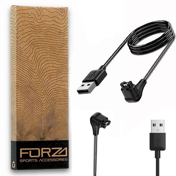 FORZA Replacement 90deg Charging Cable for Garmin Fenix/Forerunner/Venu