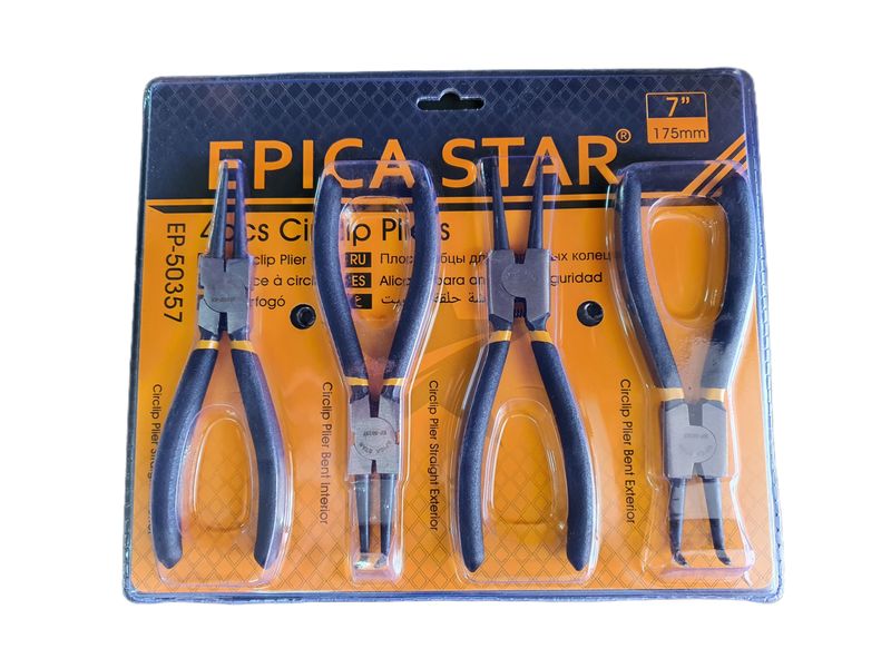 Epica Star Circlip Pliers 7" (175mm) - 4 Piece