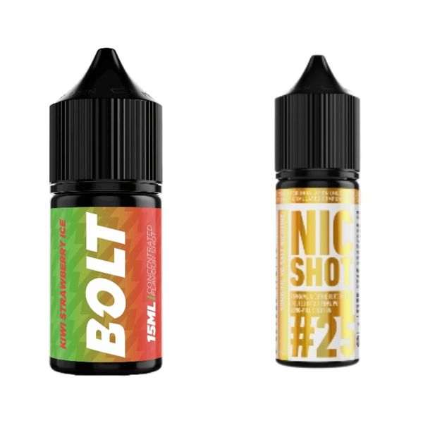 Bolt Longfill Combo Pack 30ml - Kiwi Strawberry Ice 25MG