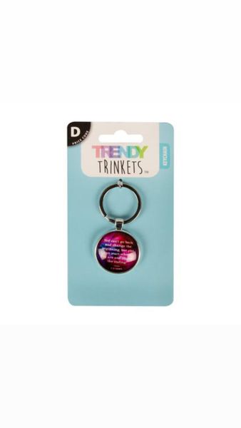 Assorted Inspirational Quoted Key Rings- Pack Of 2